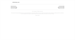 Desktop Screenshot of dictoionary.com