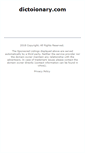 Mobile Screenshot of dictoionary.com