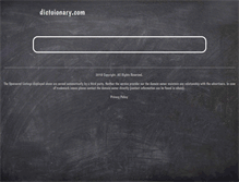 Tablet Screenshot of dictoionary.com
